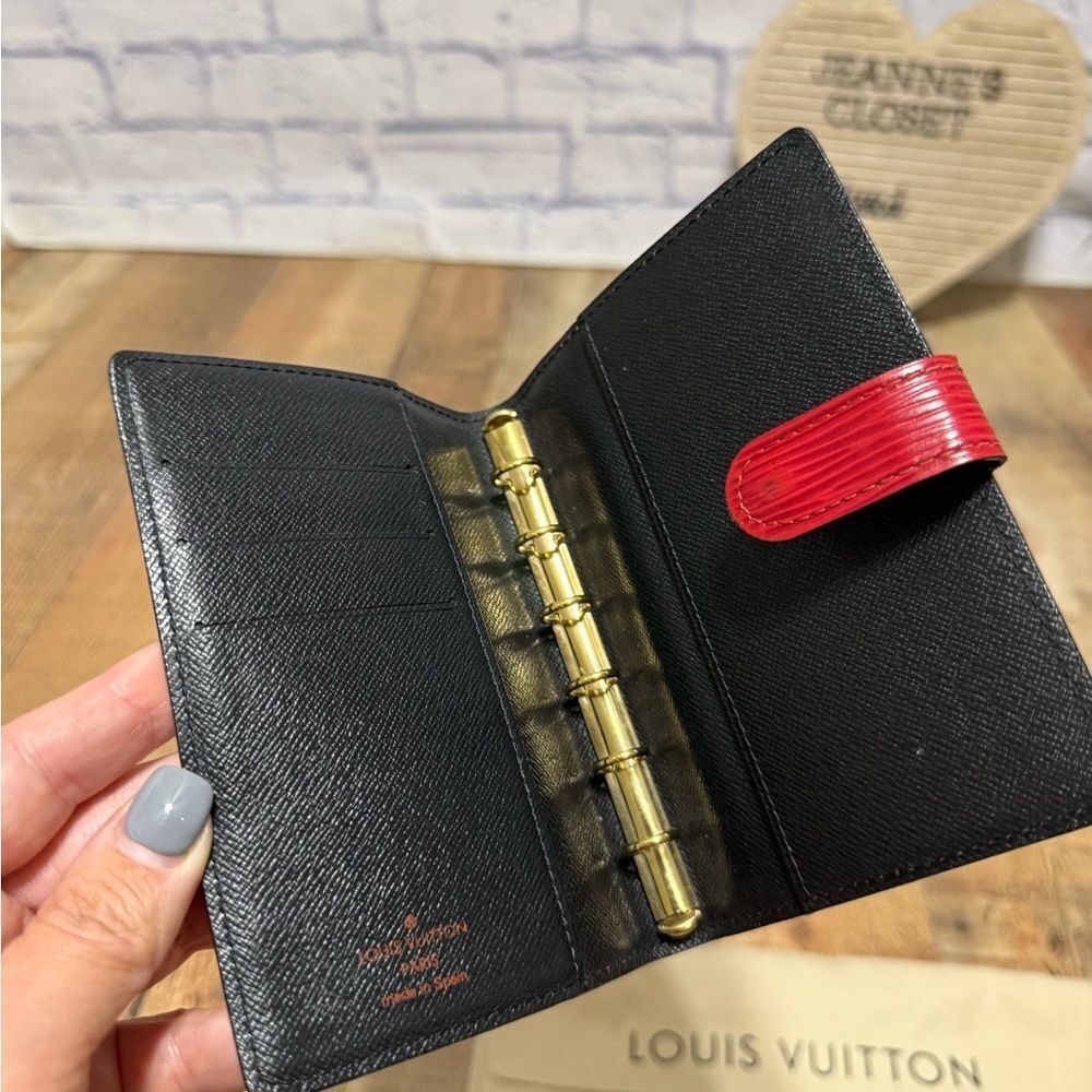 Louis Vuitton Red Epi Leather Small Agenda PM/ Passport Holder COA in photos - Picture 9 of 16